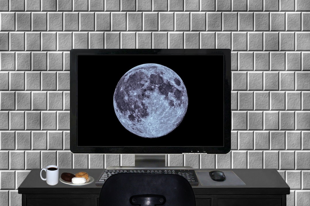 Full Super Moon April 7 2020 PC Wallpaper Moon Screensaver Etsy