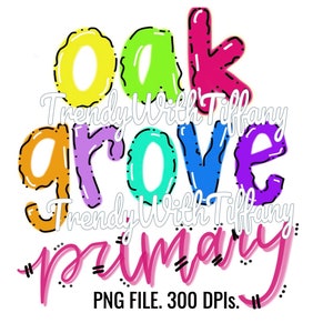 Oak Grove Primary PNG Descarga digital 300 DPI