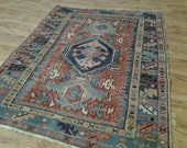 1920 39 s Persian Karaja Heriz Scatter Rug