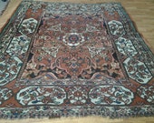 Antique Persian Baktari Rug Carpet