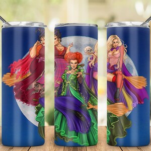 DIGITAL In the Sky Sandersons | Tumbler 2 File Png | Halloween Tumbler Png | 20 oz Skinny Tumbler Sublimation | Tumbler Design Png