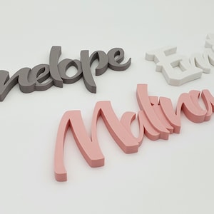 Personalisiertes Türschild in wunderschöner 3D-Optik für Kinderzimmer, Büro, Praxis uvm. inklusive transparenten doppelseitigen Klebepunkten