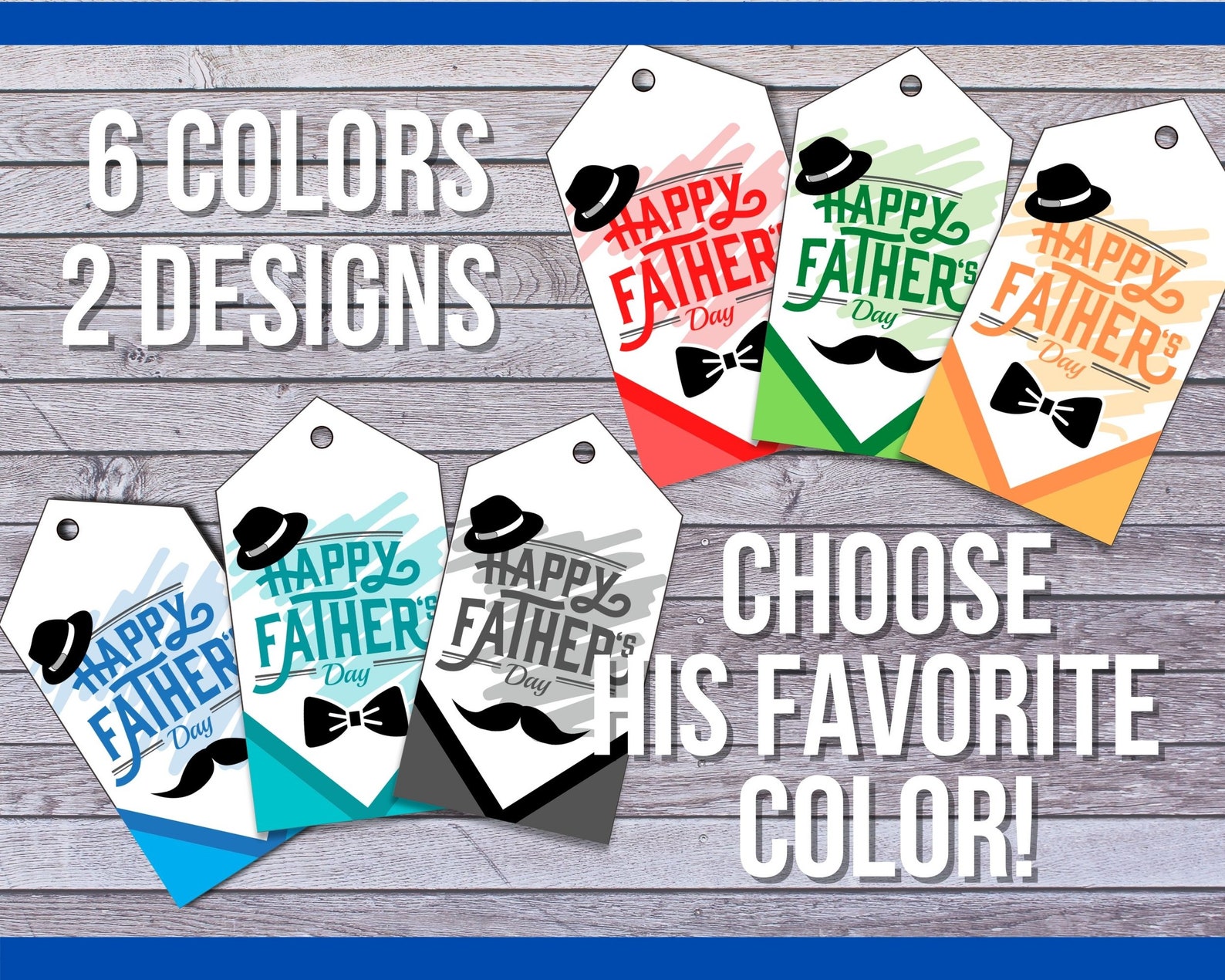 printable fathers day gift tags happy fathers day etsy