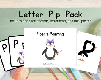 Letter of the Week Pack - Letter P | Piper Penguin | Letter Books | ABC Cards | Letter of the Week Crafts