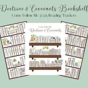 Tabella di lettura di Dottrina e Alleanze / Segnalibro Vieni e seguitami 2025 / Tracker di lettura delle Scritture LDS / Datato e non datato