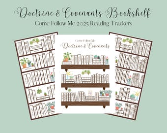 Doctrine & Covenants Reading Chart | Come Follow Me 2025 Bookmark | LDS Scripture Reading Tracker | Dated and Undated