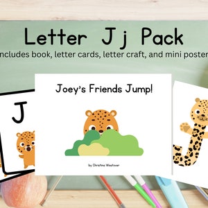 Pack lettre de la semaine - Lettre J | Joey Jaguar | Livres de lettres | Cartes ABC | Artisanat de la lettre de la semaine