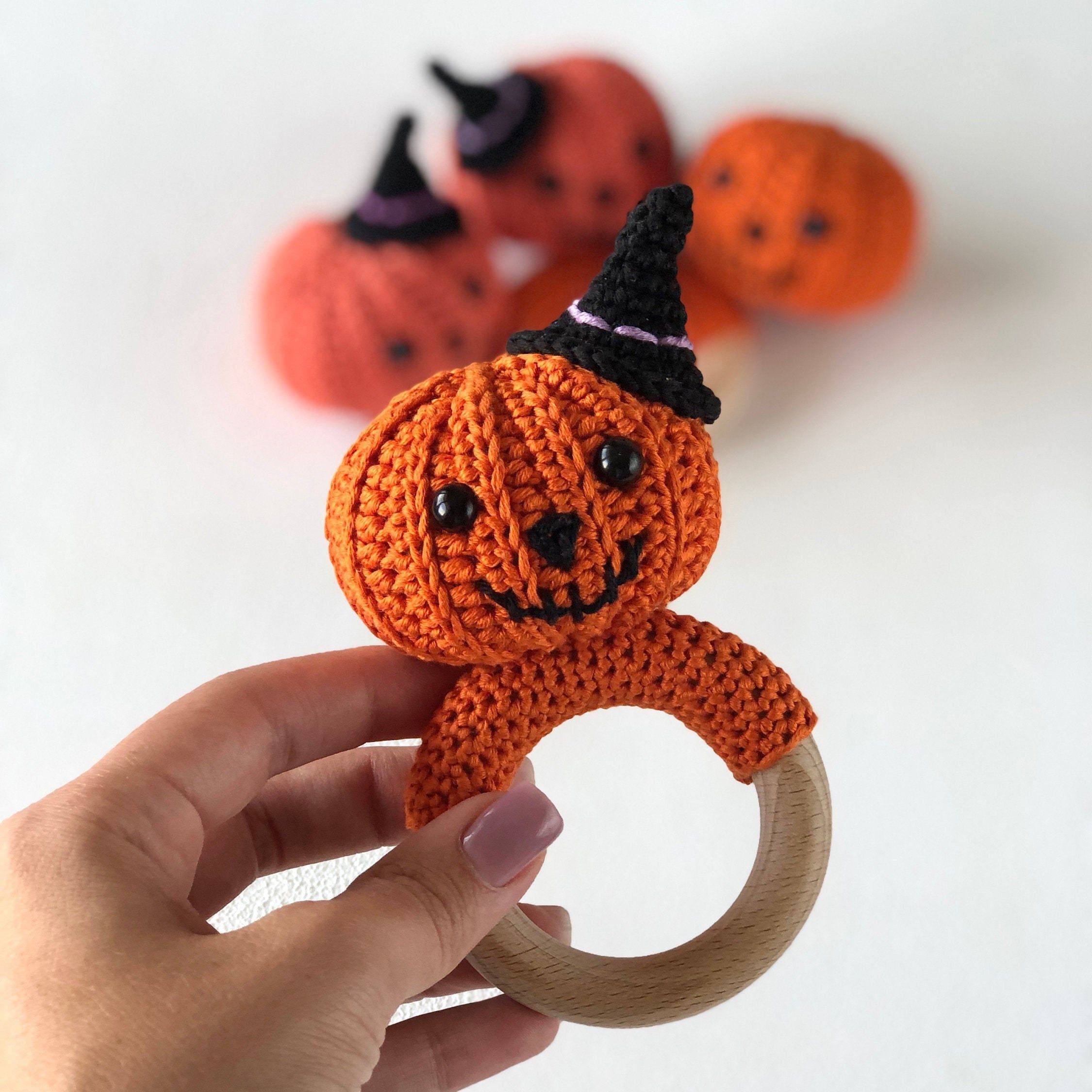 Halloween baby rattle New Baby Gift Unisex Baby Gift Etsy