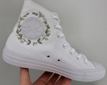 Custom All White Bridal Converse