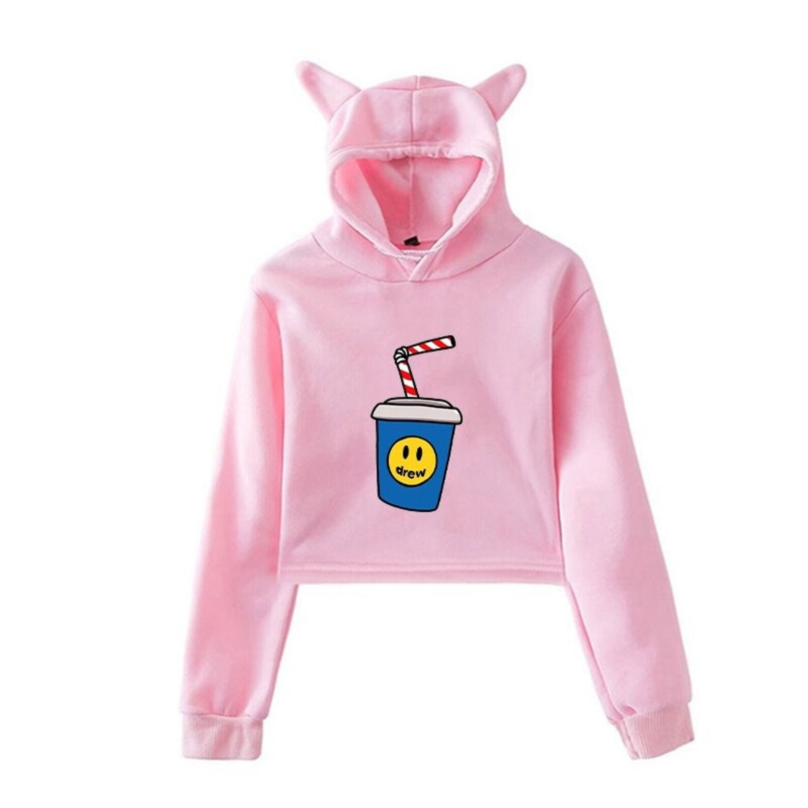 Drew Hoodie Harajuku Smile Hoodie Smile Hoodie Justin Drew Etsy