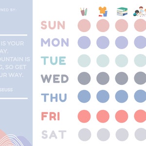 Toddler Task Chart  - Routine Chart - Personalize
