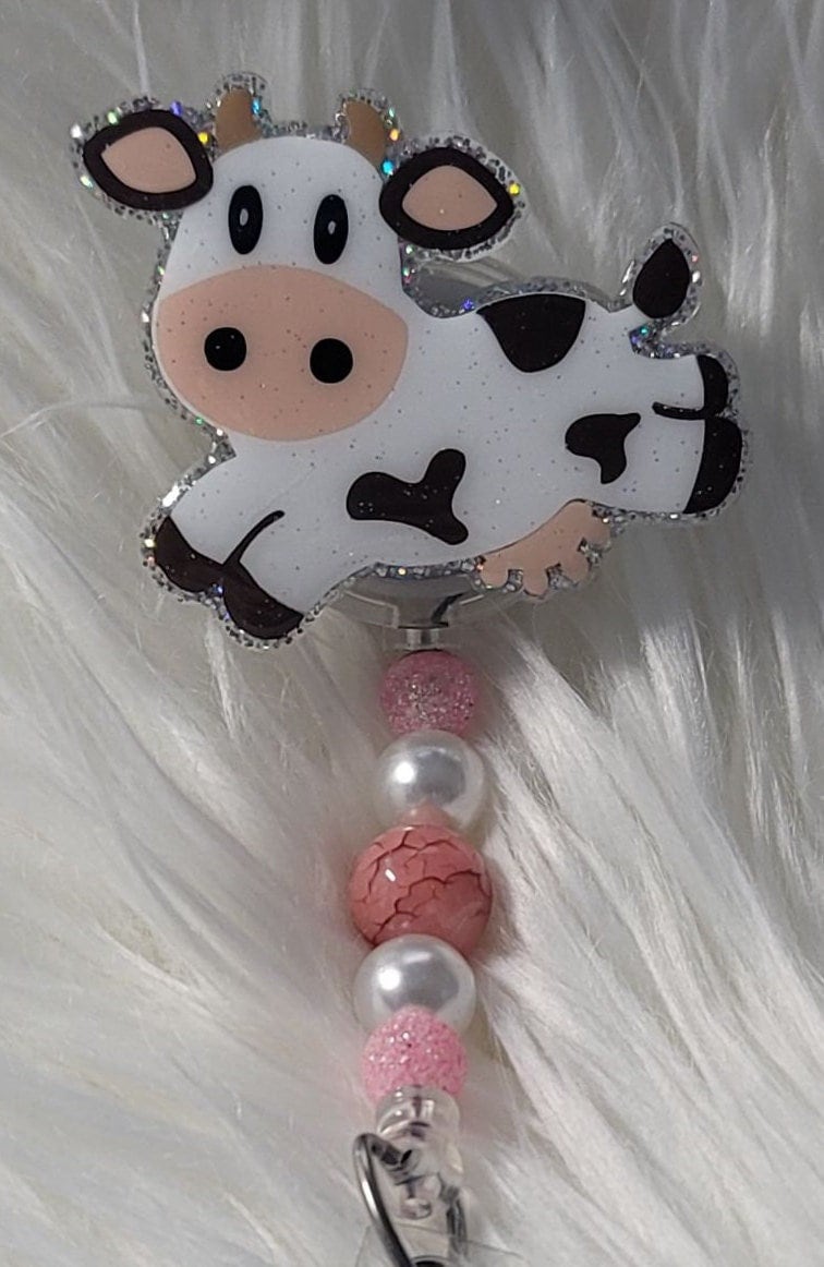 Buy Badge Reel, Cow, Calf, Beef, Milk, Cattle, Heifer, Bull. White and  Brown, White and Black, Moo, Pasture, Utters, Cow Patties, Horns, Fields  Online in India 