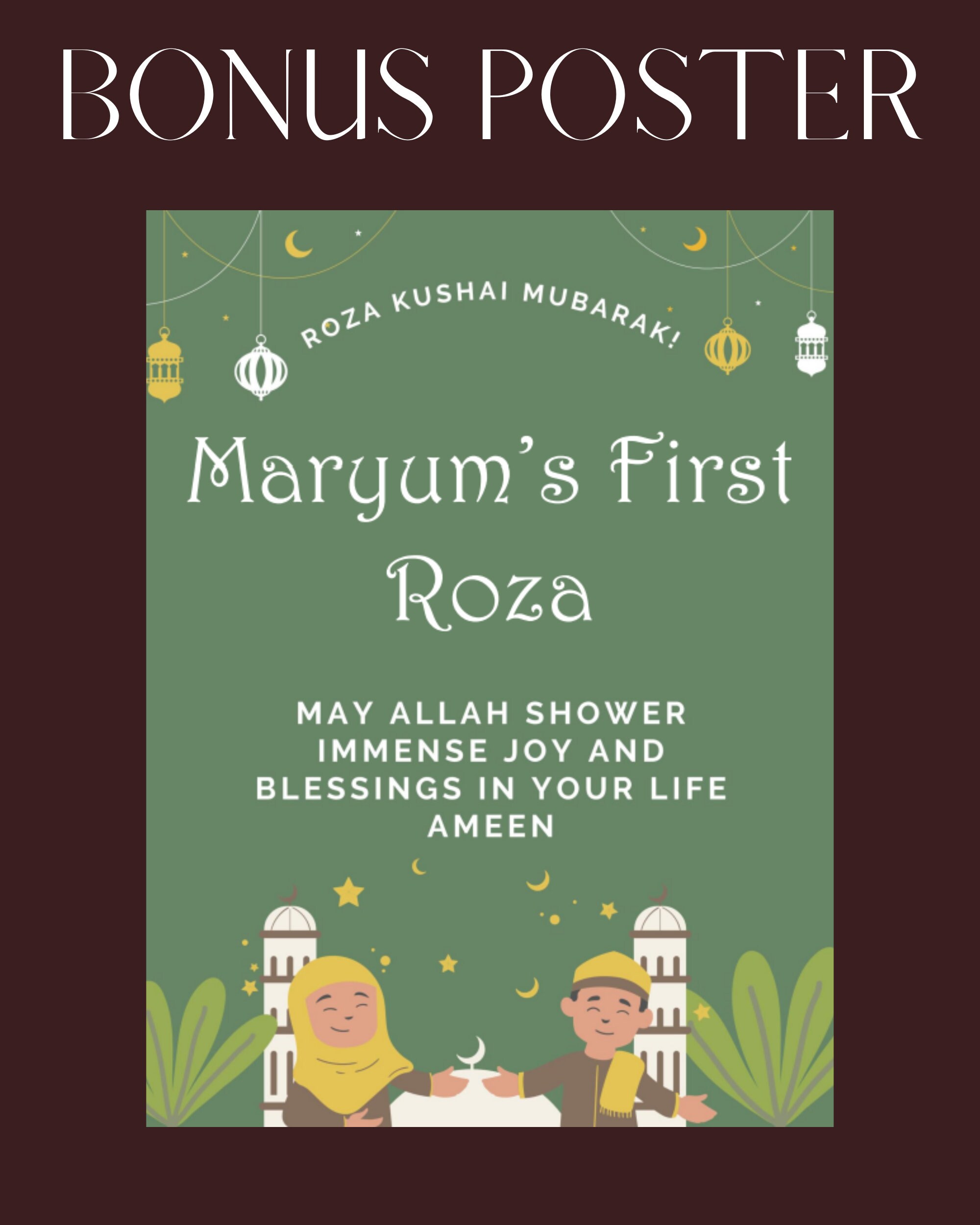 Roza Kushai Invitation, Roza Kushai Card, Roza Khushai Card, First