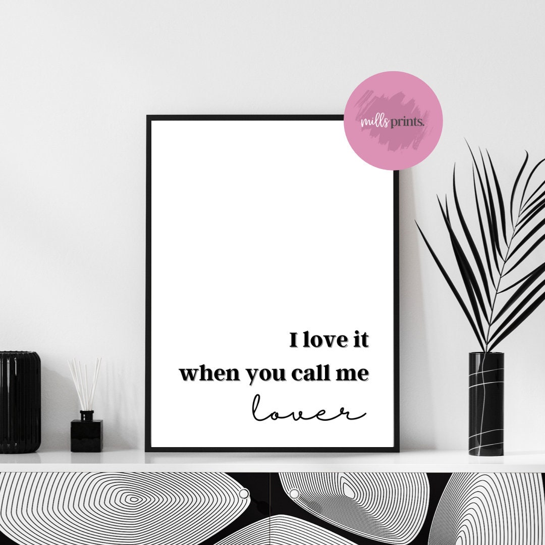 Call Me Lover Print | Sam Fender Inspired | A4 Portrait Print