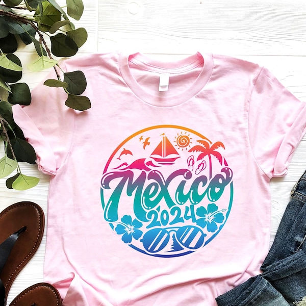 Mexico Trip Shirt - Mexico Vacation T-shirt - Family 2024 T-shirt - Summer Beach Shirt - Funny Palm T-shirt - Family Vacation Tee