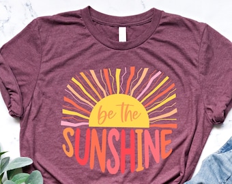 Be The Sunshine T-Shirt, Vintage Summer TShirt, Summer Vacation Shirt, Family Matching Tee, Beach Life Outfit, Beach Lover TShirt