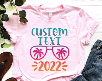 Custom Family Vacation Shirt - Personalized Summer T-shirt - Travel Matching Tee - Family Trip Shirt - Summer Holiday T-shirt