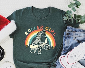 Roller Girl Shirt, Fun Roller Skate Shirt, Skating Shirt, Roller Derby Shirt, Retro Roller Shirt, Vintage Roller Shirt, Skating Party Shirt