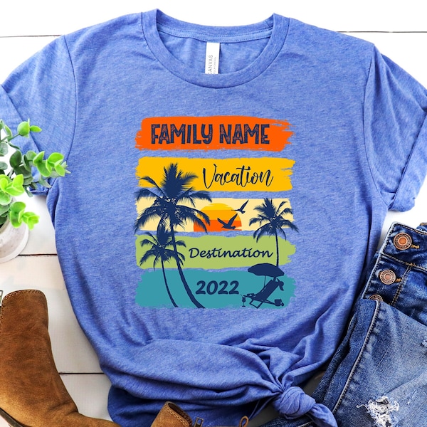 Custom Family Vacation Shirt, Personalized Family Shirt, Family Matching Shirt, Customized Summer Shirt, Family Trip 2022 Shirt