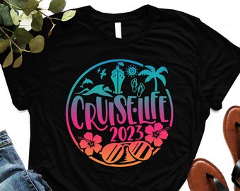 Cruise Life Shirt - Cruise Vacation Tee - Family Matching T-shirt - Colorful Travel Shirt - Summer Friend T-shirt - Cruise Squad Shirt