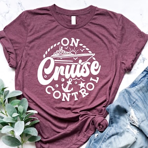 On Cruise Control Tee, Summer Vacation Tee, Family Matching Tee, Cruise Vibes Shirt, Family Vibes Tee, Summer Holiday Tee, Retro Summer Tee