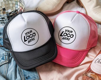 Custom Trucker Hat, Otto Cap 32-467 Back Cap, Personalized Vintage Style Cap, Custom Design Dad Hat, Unisex Trucker Cap, Retro Logo Cap