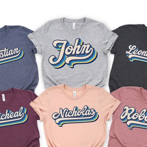 Custom Name Shirt - Personalized Text T-shirt - Customized Kids Tee - Custom Birthday Shirt - Boys Name T-shirt - Custom Team Tee
