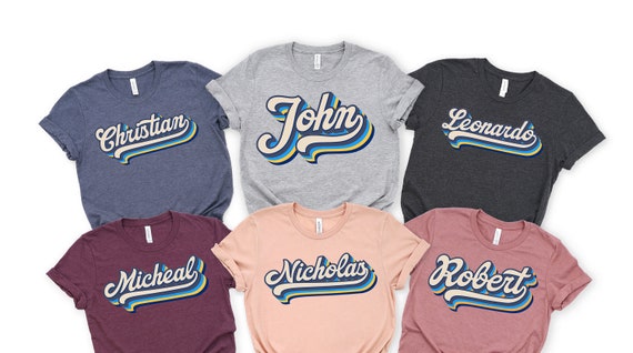 Custom Name Shirt - Personalized Text T-shirt - Customized Kids Tee - Custom Birthday Shirt - Boys Name T-shirt - Custom Team Tee