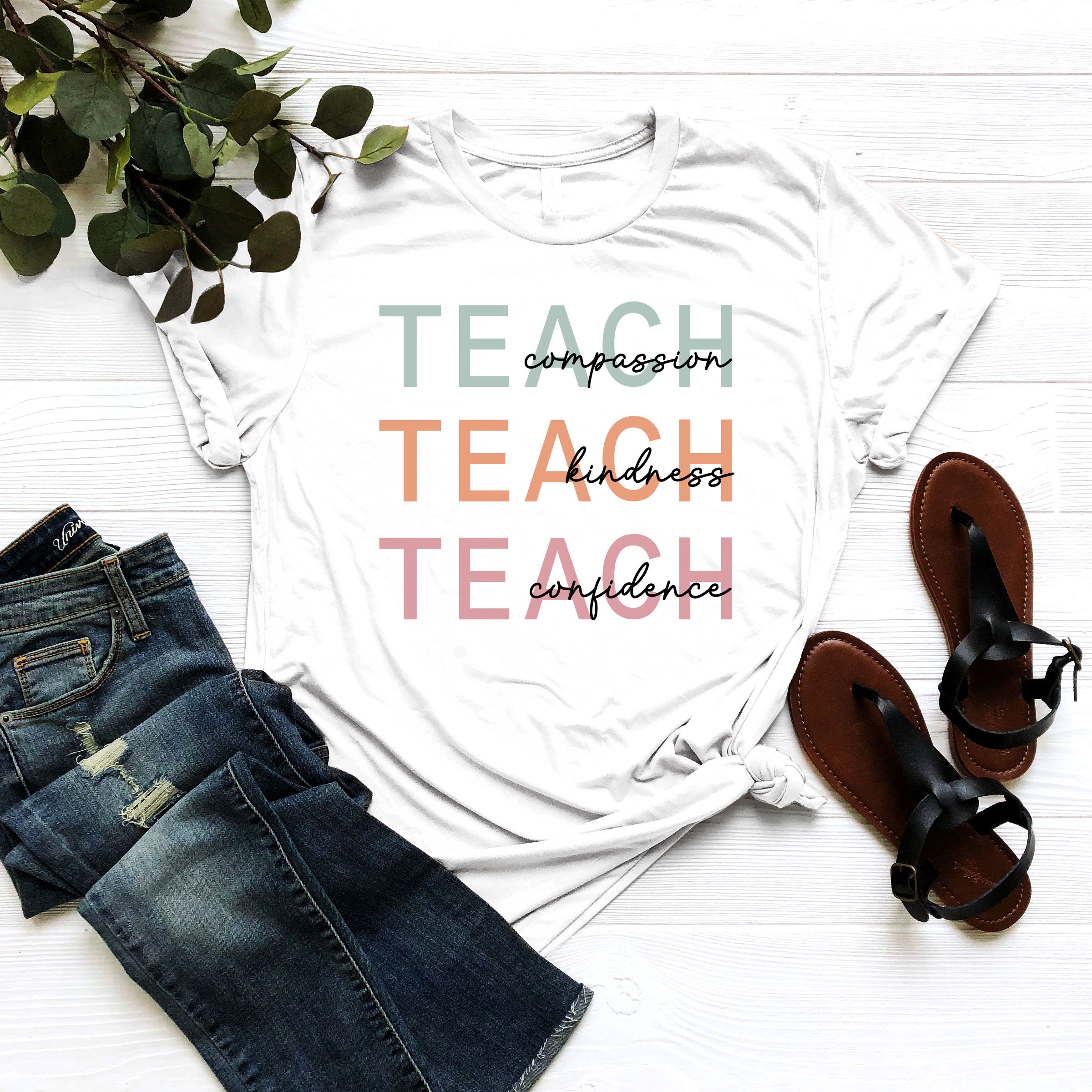 Teach Shirt, Teacher Shirt, Teaching T-shirt, Gift for Teacher, Back to ...