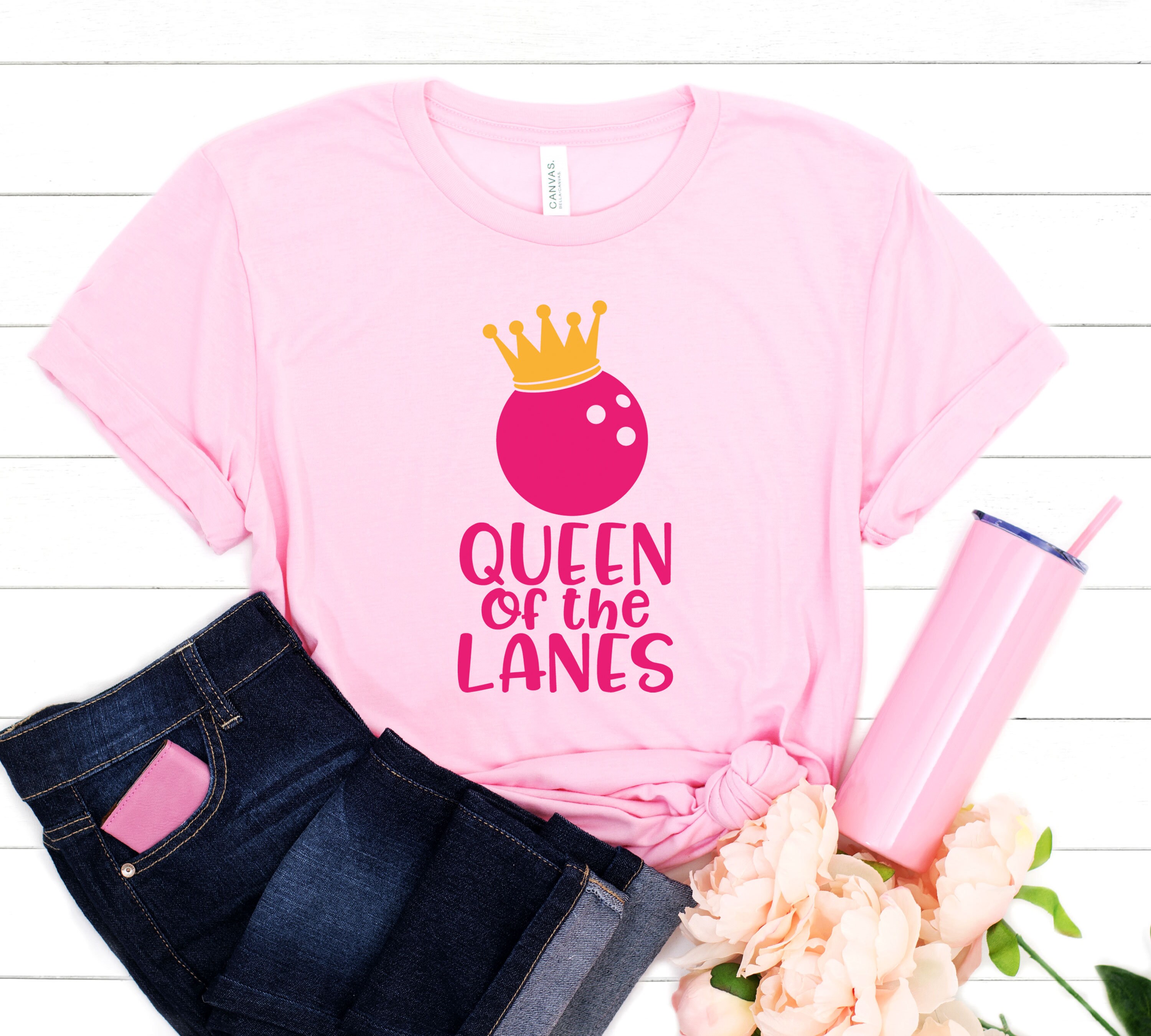 Queen of the Lanes Outfit Bowling Girl Clothing Queen Etsy