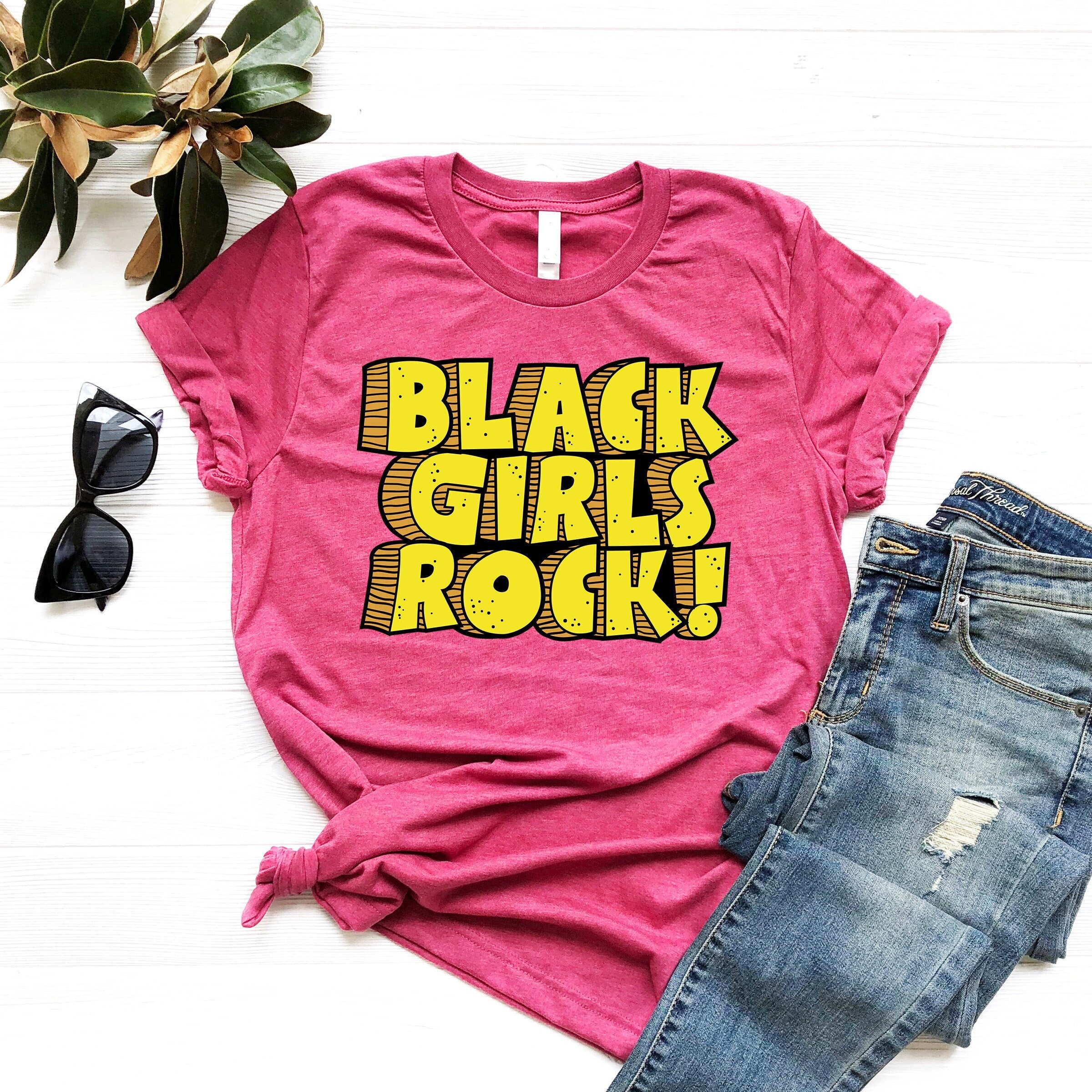 Black Girls Rock T-Shirt, Black Woman TShirt, Black Pride Shirt, Black Lives Matter Tee, Black History Month Outfit, Inspirational TShirt
