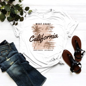 Summer California Shirt West Coast T-shirt Santa Monica Beach Tee Los Angeles Holiday Shirt Palm Lover T-shirt Family Matching Tee Bild 8