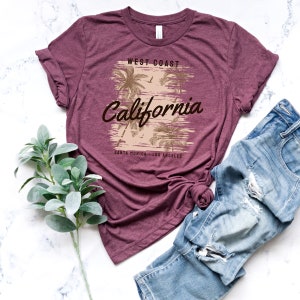 Summer California Shirt West Coast T-shirt Santa Monica Beach Tee Los Angeles Holiday Shirt Palm Lover T-shirt Family Matching Tee Bild 6