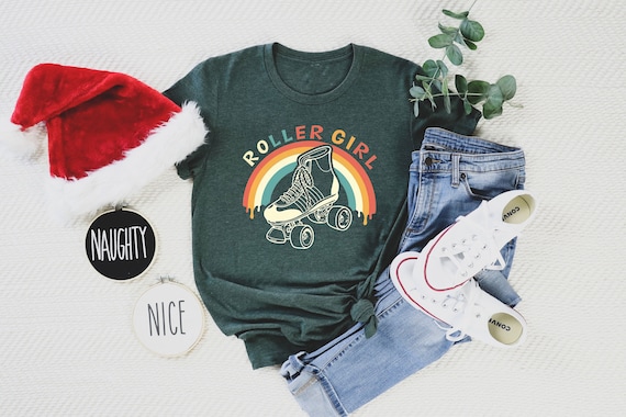 Roller Girl Shirt, Fun Roller Skate Shirt, Skating Shirt, Roller Derby Shirt, Retro Roller Shirt, Vintage Roller Shirt, Skating Party Shirt