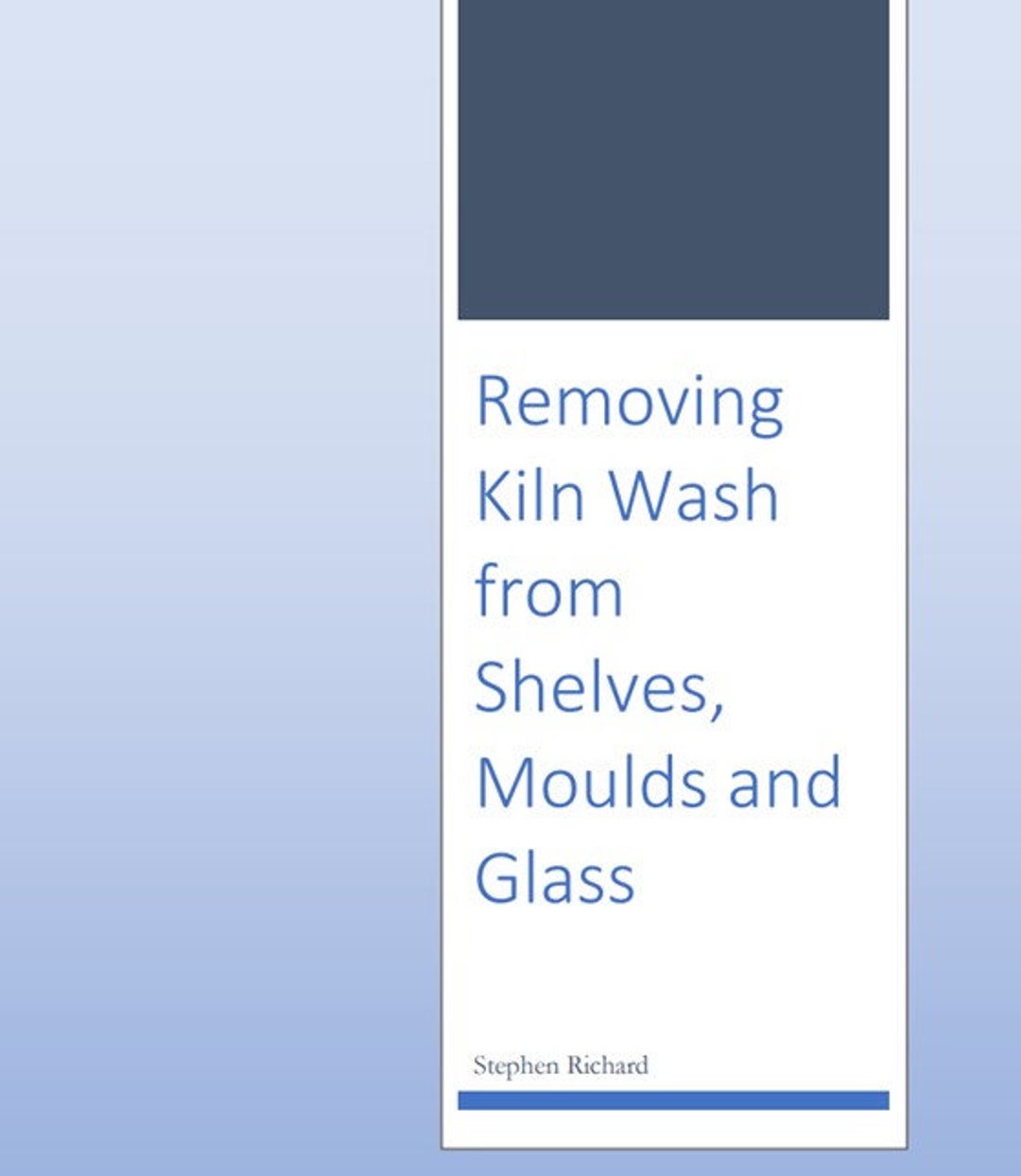 Removing Kiln Wash From Shelves Moulds and Glass Etsy