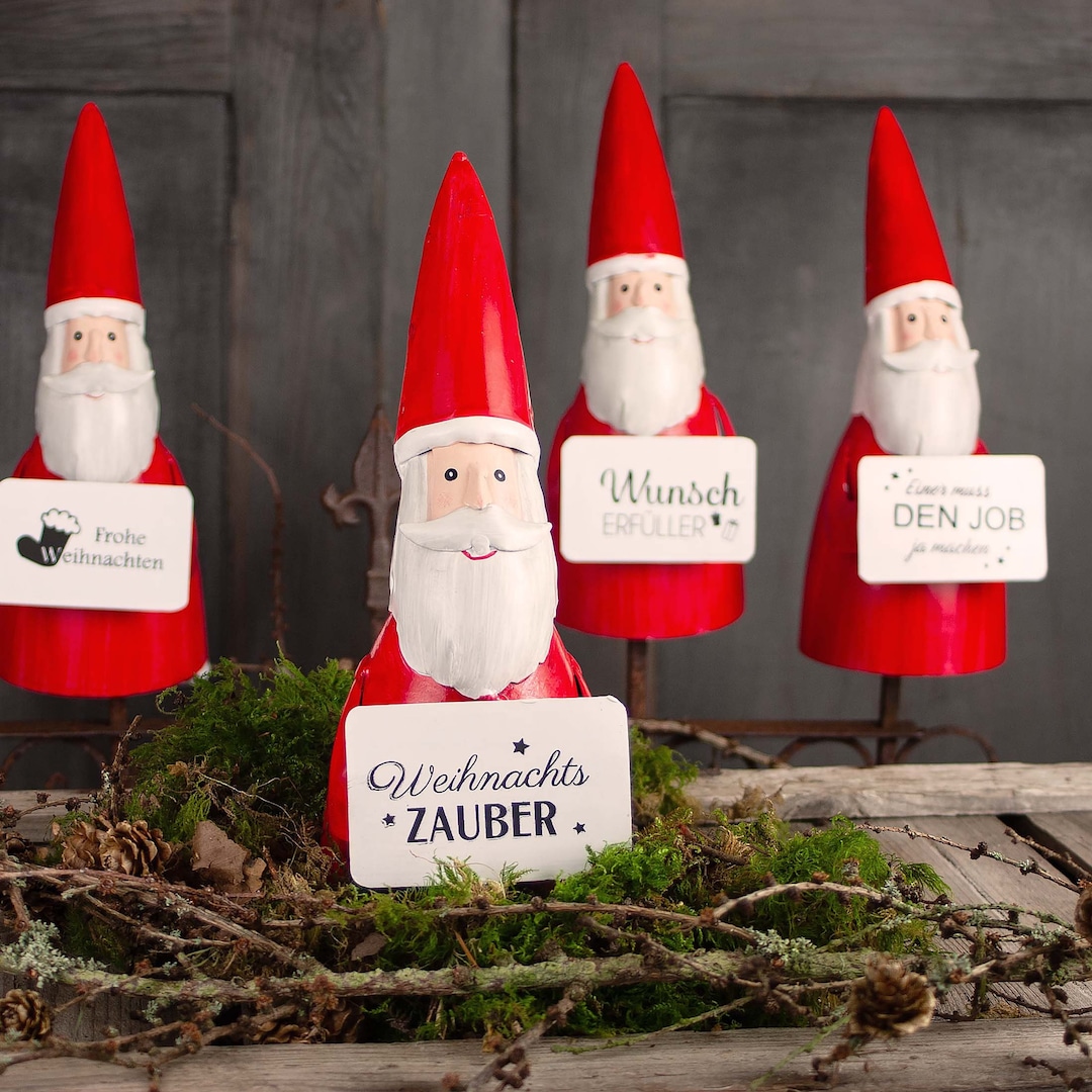 Singender & Tanzender Weihnachtsmann – 30 Cm Dekofigur Mit Musik, Batteriebetrieb (AA), Perfekt Für Weihnachtsdeko