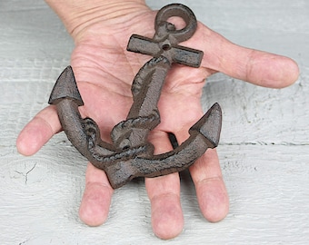 Big Hook Anchor | antique brown | cast iron | metal | Maritime wall hook | coat hook | coat hook | anchor hook