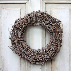 Brushwood wreath | limed | 2 sizes | brushwood wreath | tied natural wreath | door wreath | table wreath