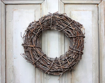 fagot wreath | limed | 2 sizes | Wreath made of brushwood | tied natural wreath | Door wreath | Table wreath