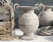 Vintage Amphora with Handles Metal Chalice Planter Decoration Cup Flowerpot Vase Art Ferro Handmade Shabby chic Garden Decoration Home Decoration