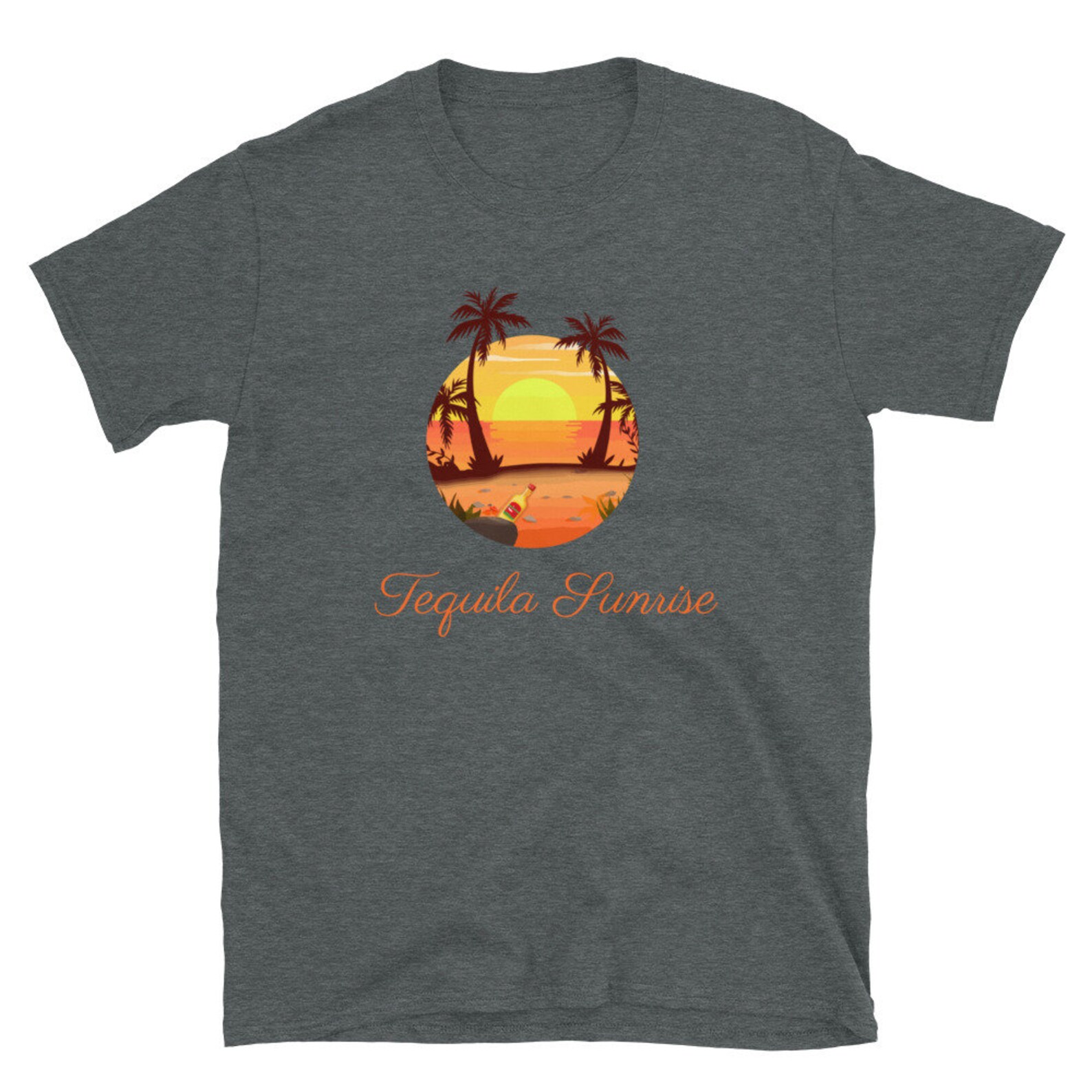 ShortSleeve tequila sunrise Unisex TShirt Etsy