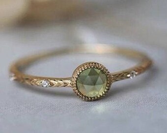 F&F Jewelry Fashion Peridot Oval White Gold Filled Jewelry Vintage Ring For Women Wedding Rings F&F Jewelry Fashion Peridot Oval White Gold Filled Jewelry Vintage Ring For Women Wedding Rings