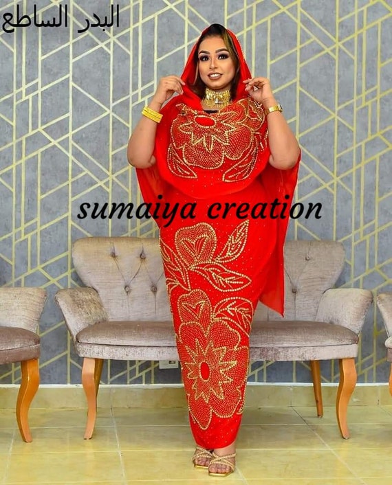 Sale Royal Fashion Dubai Beaded Kaftan Arabian Abaya Party Fancy Dresses African  Clothing stylish Dress - MS CREATION - 4130367