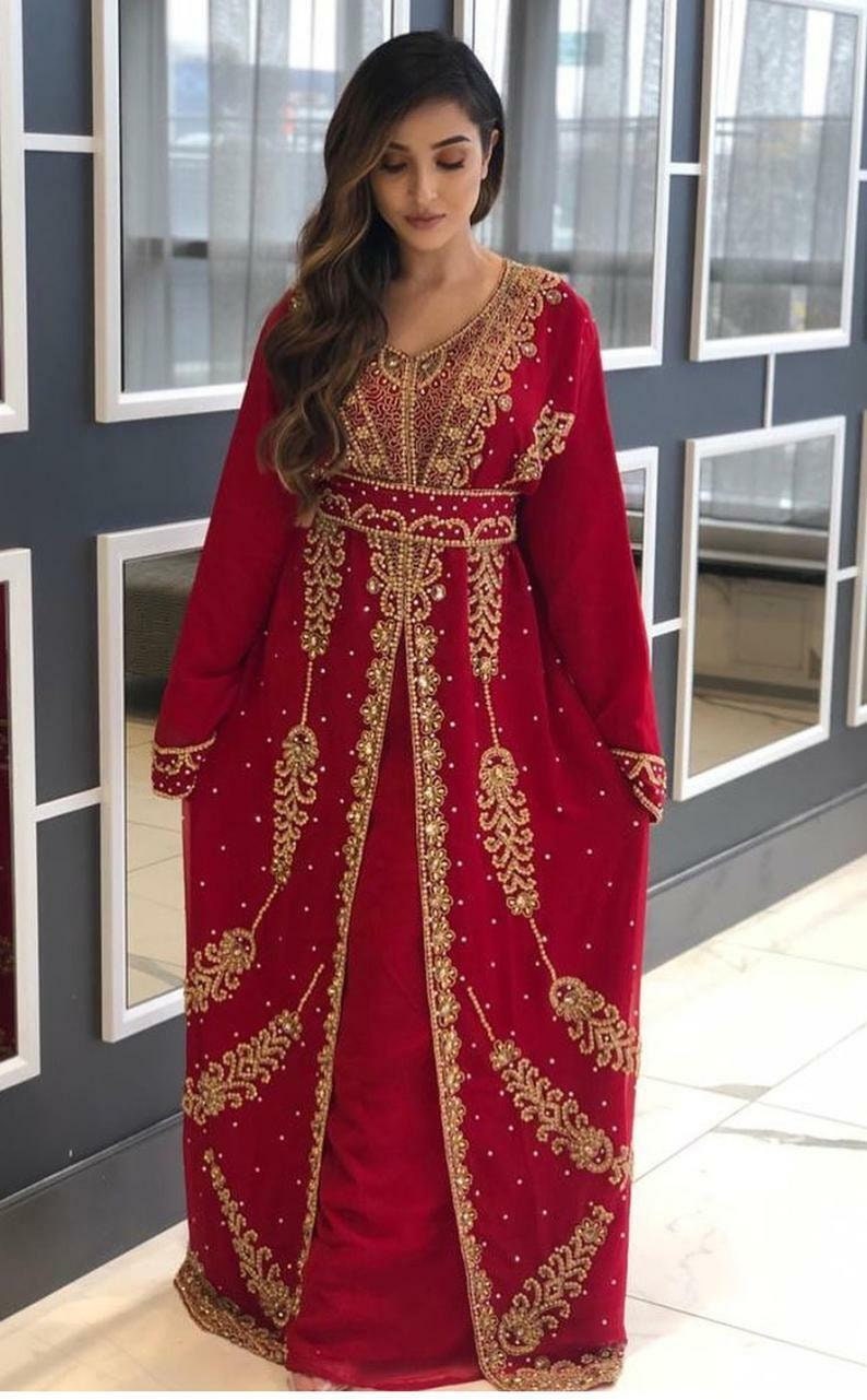 New Royal Fashion Islamic Modern Elegant Dubai Moroccan Caftan