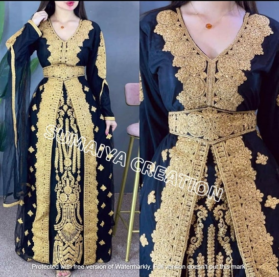 Yellow Pure Silk Kaftan Dress Design by STEPHANY at Pernia's Pop Up Shop  2024