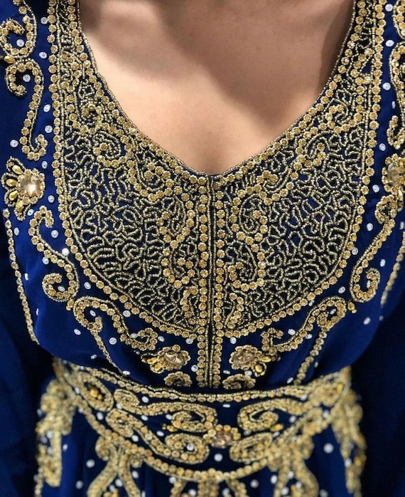 Vestido largo largo para mujer de Dubai Kaftan Farasha Caftan Abaya Jalabiya