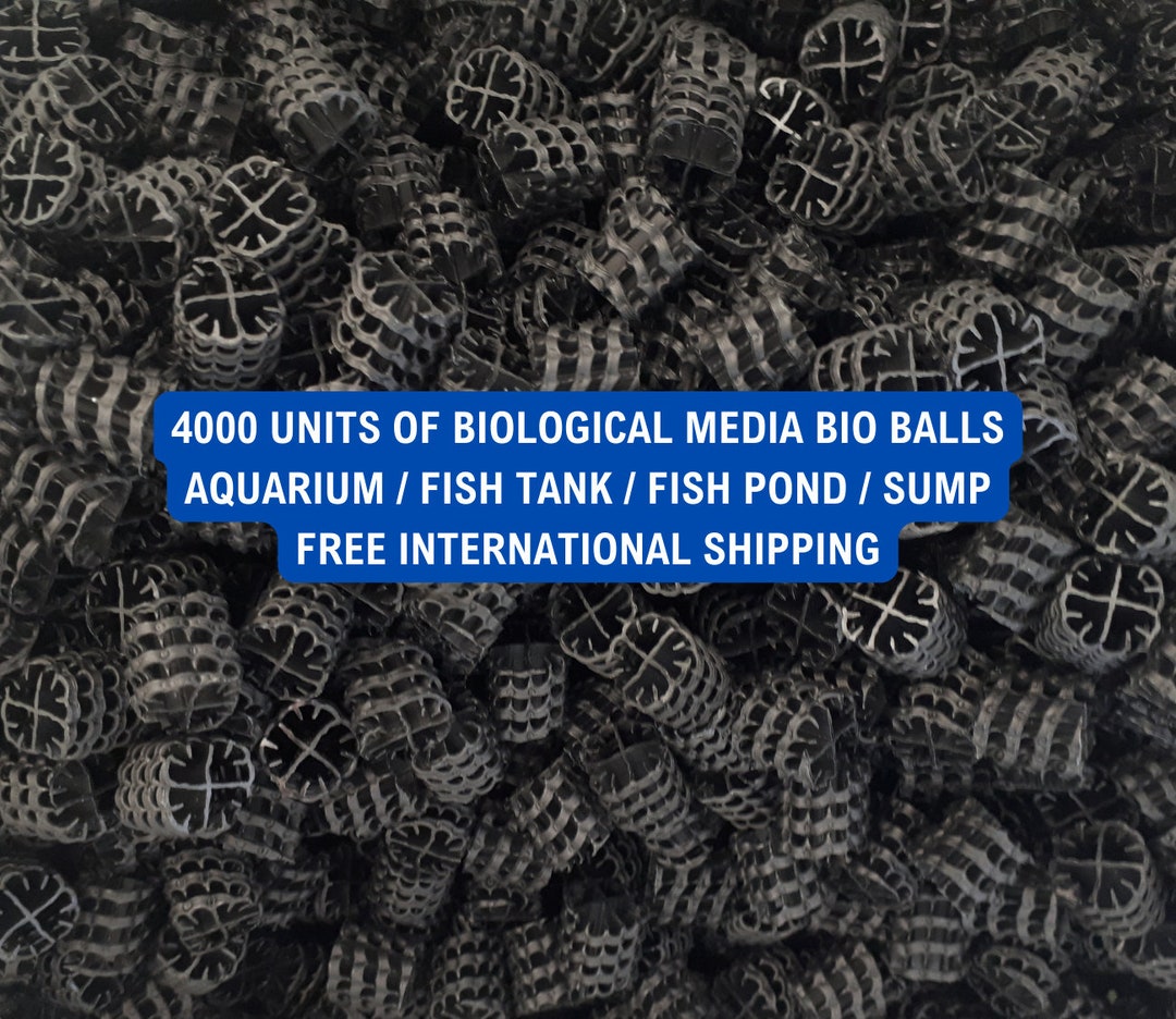 4000 Einheiten Media Bio Bälle Schwarz, Media Aquarium, Media Filter