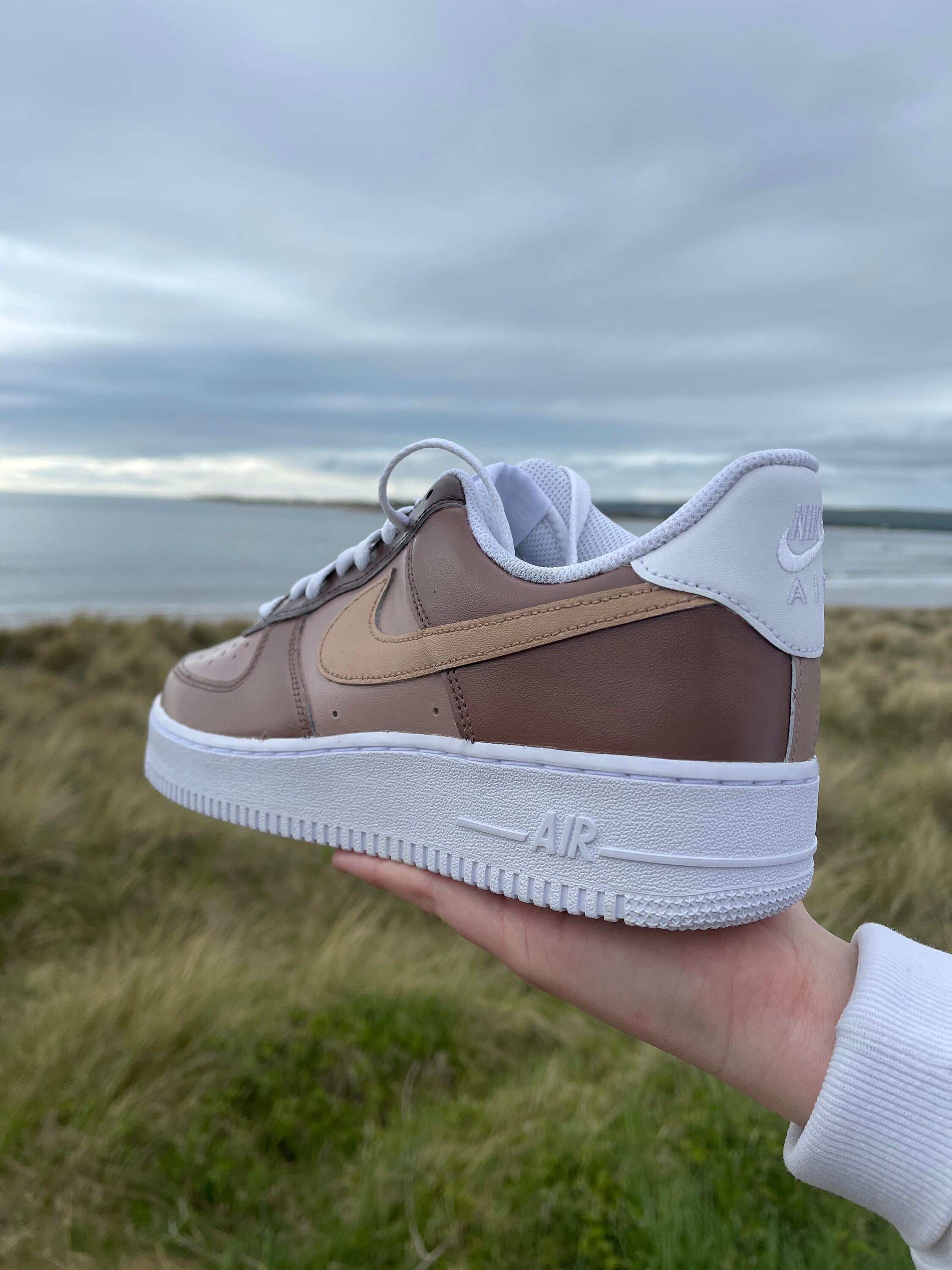 custom air force 1 mocha