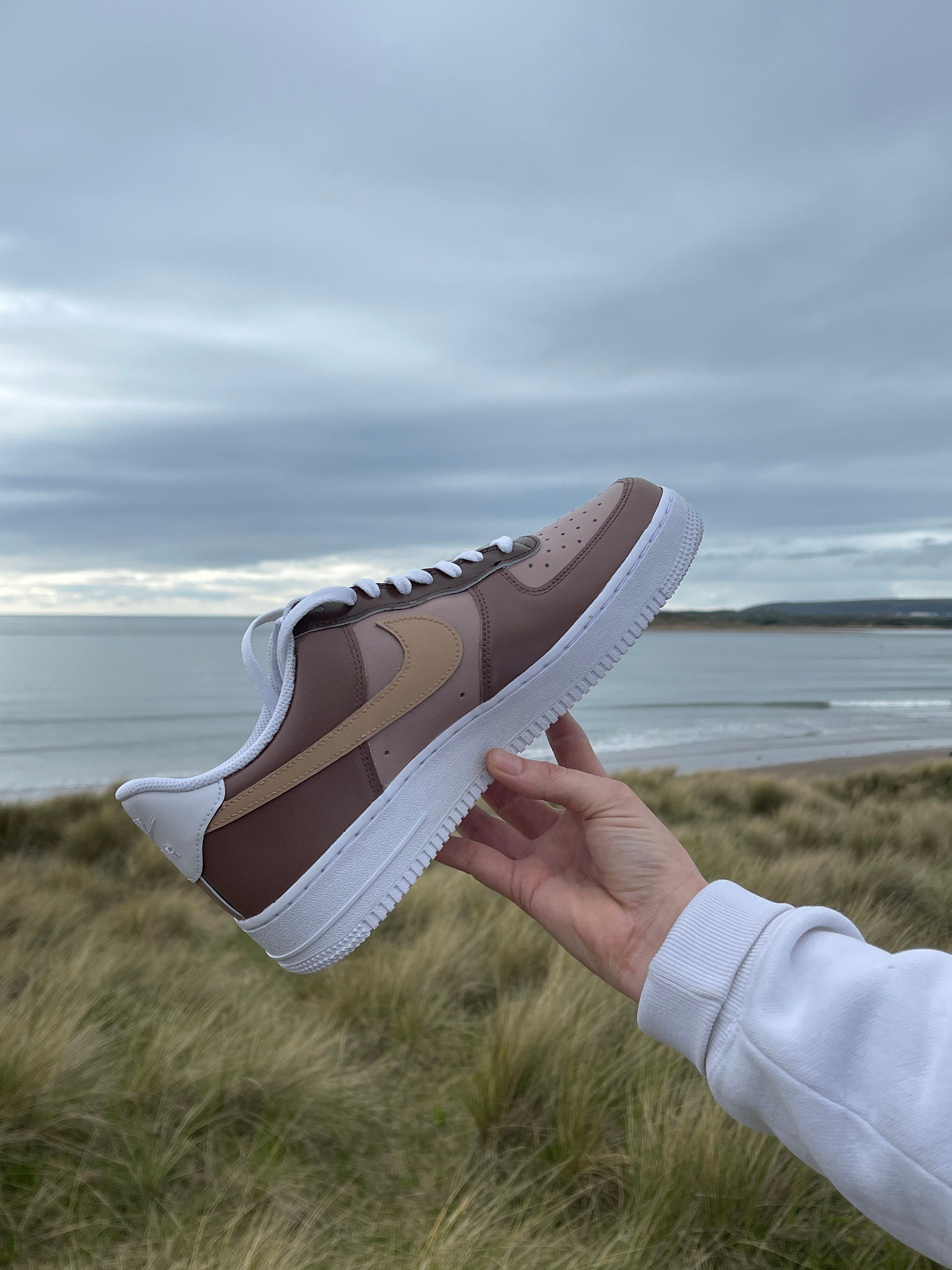 custom air force 1 mocha