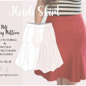 Godet Skirt Pattern Etsy UK